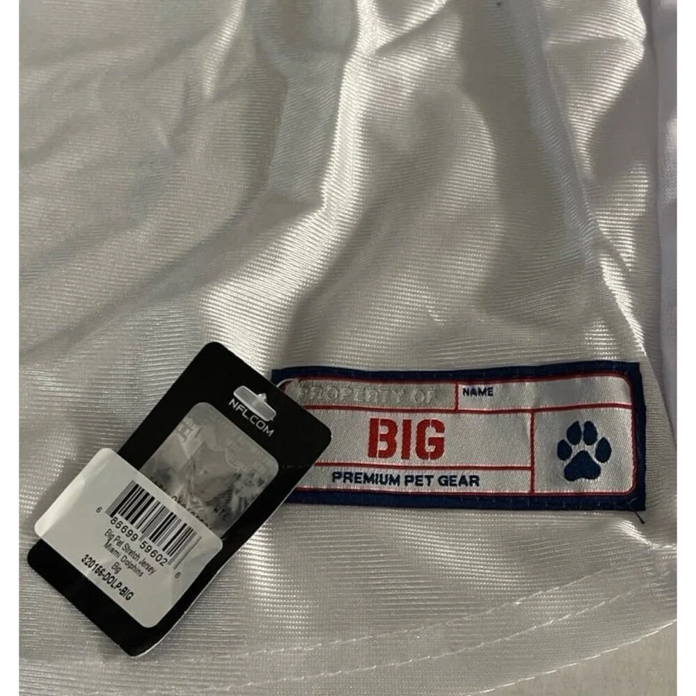 Littleearth Miami Dolphins Big Pet Stretch Jersey Size Big New With Tag